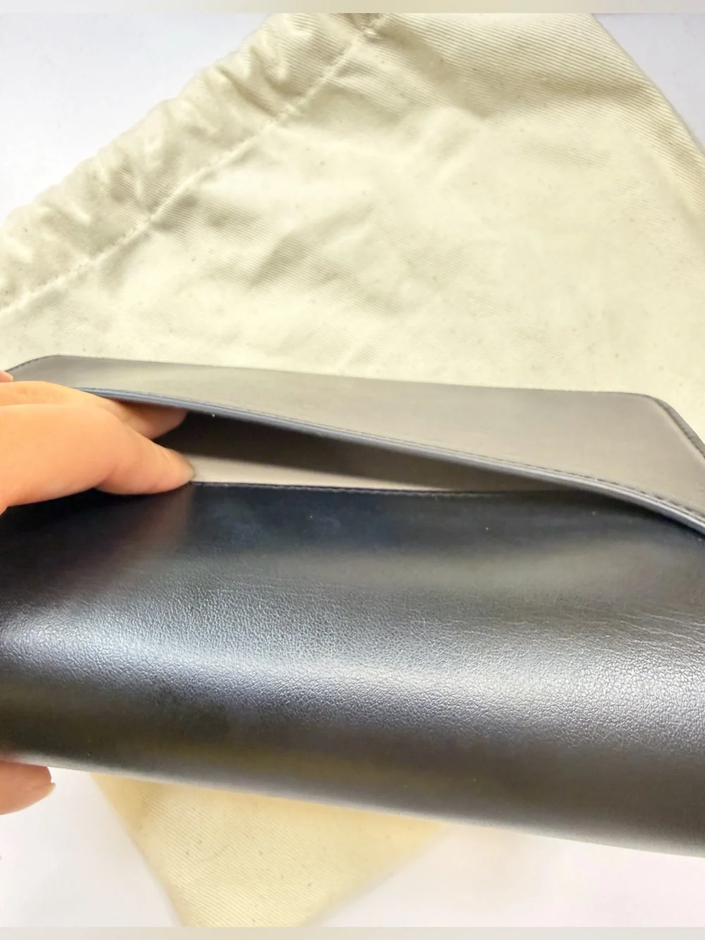 Lanvin Black Leather Clutch